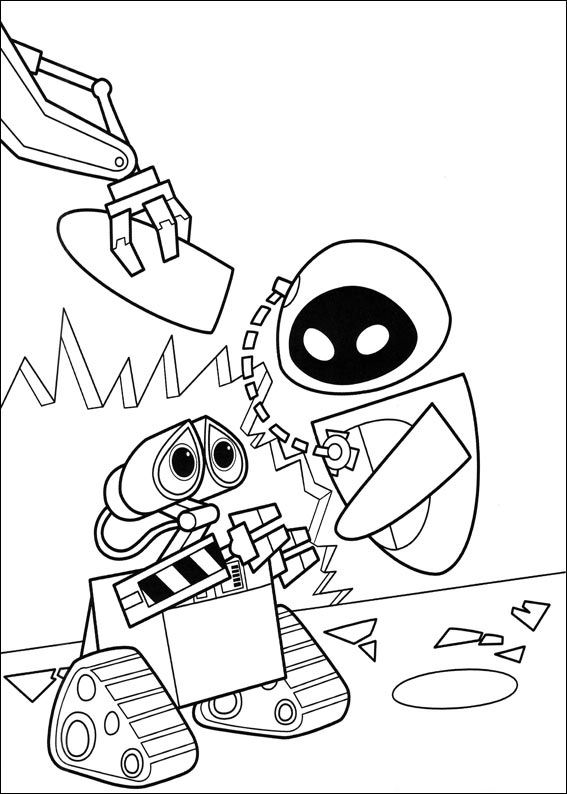 59 coloring pages of Wall e